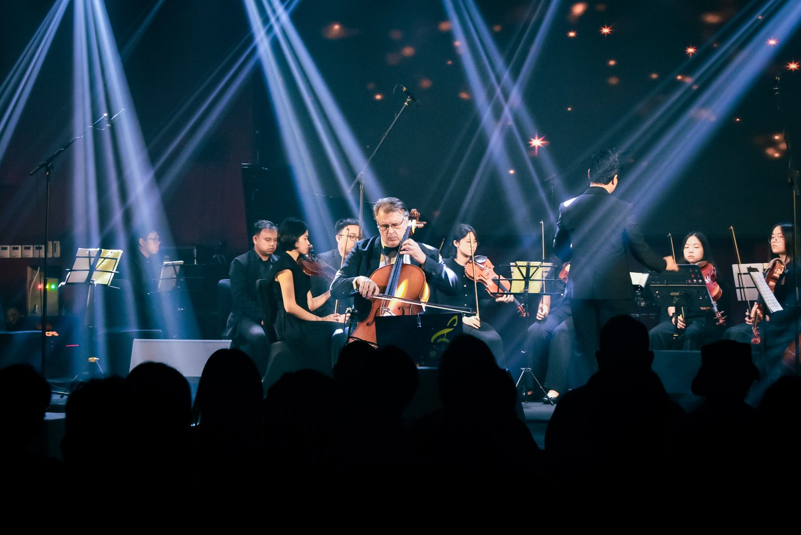 Vahur Luhtsalu performing with cello